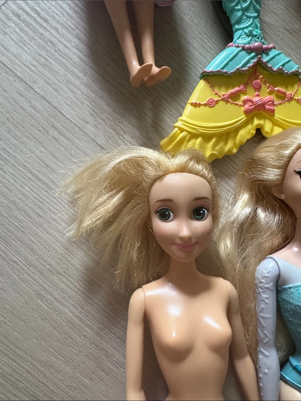 Barbie Doll Lot with Mermaid, Fashion & Ken Dolls - Pink, Purple, Teal, Blue